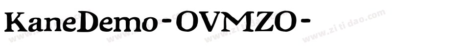 KaneDemo-OVMZO字体转换
