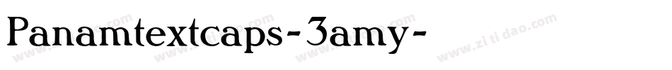 Panamtextcaps-3amy字体转换