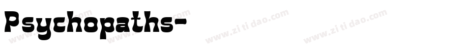 Psychopaths字体转换