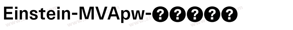 Einstein-MVApw字体转换