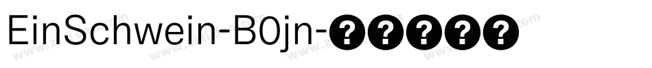 EinSchwein-B0jn字体转换