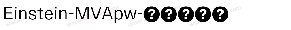 Einstein-MVApw字体转换