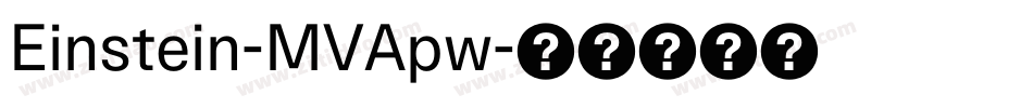 Einstein-MVApw字体转换