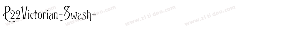 P22Victorian-Swash字体转换