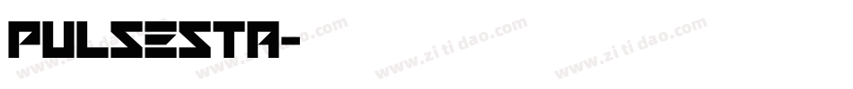 PULSESTA字体转换