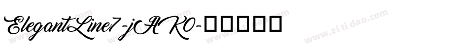 ElegantLine7-jAK0字体转换