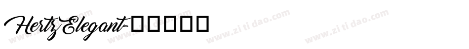HertzElegant字体转换