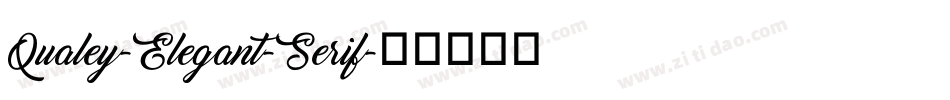 Qualey-Elegant-Serif字体转换