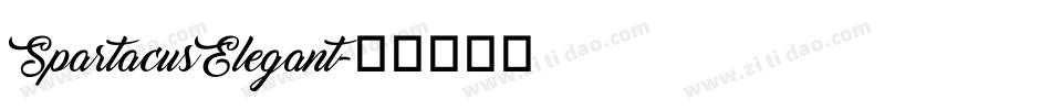 SpartacusElegant字体转换