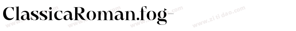 ClassicaRoman.fog字体转换