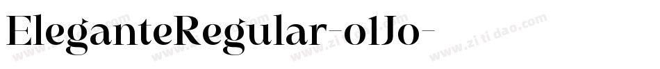 EleganteRegular-o1Jo字体转换