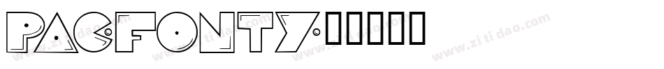 PAC-FONTY字体转换