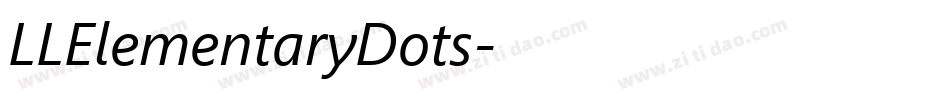 LLElementaryDots字体转换