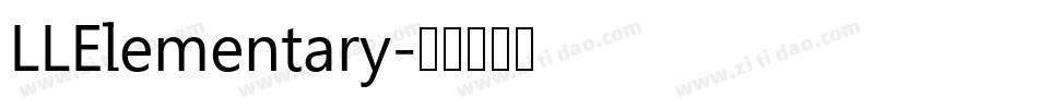 LLElementary字体转换