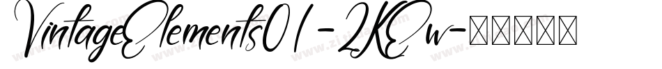 VintageElements01-2KEw字体转换