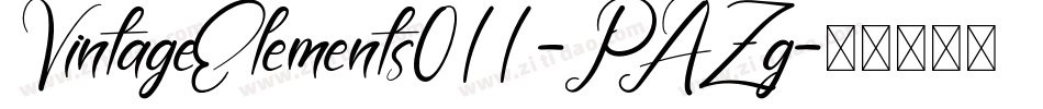 VintageElements011-PAZg字体转换