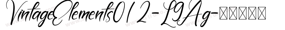 VintageElements012-L9Ag字体转换