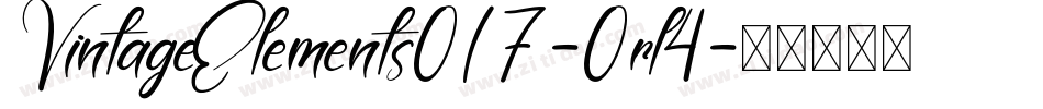 VintageElements017-0rl4字体转换