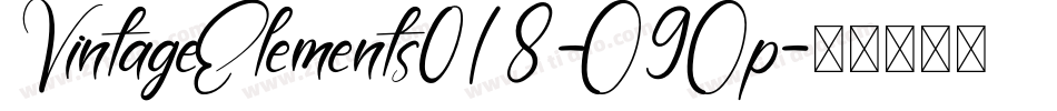 VintageElements018-O9Op字体转换