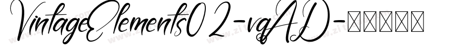 VintageElements02-vqAD字体转换