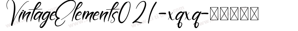 VintageElements021-xqxq字体转换