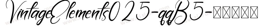 VintageElements025-qqB5字体转换