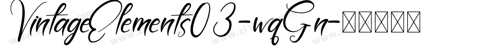 VintageElements03-wqGn字体转换