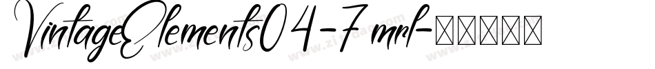 VintageElements04-7mrl字体转换