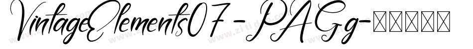 VintageElements07-PAGg字体转换