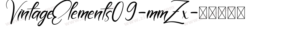 VintageElements09-mmZx字体转换