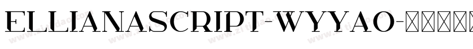 EllianaScript-WyyaO字体转换