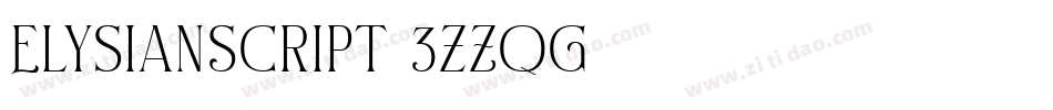 ElysianScript-3zZqG字体转换