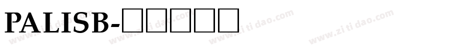 PALISB字体转换