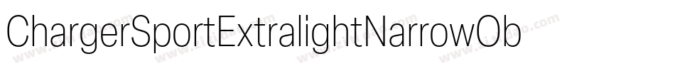 ChargerSportExtralightNarrowOblique-9rmy字体转换