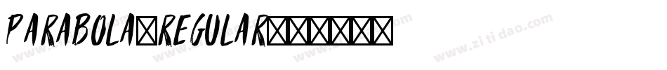 PARABOLA-Regular字体转换