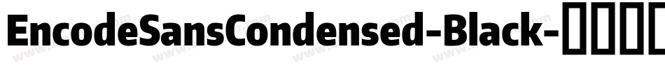 EncodeSansCondensed-Black字体转换
