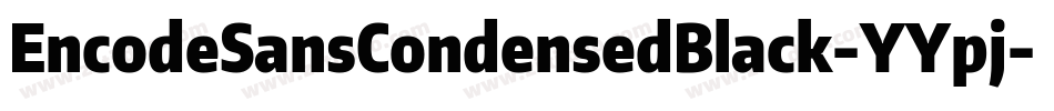 EncodeSansCondensedBlack-YYpj字体转换