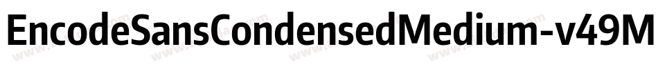 EncodeSansCondensedMedium-v49M字体转换