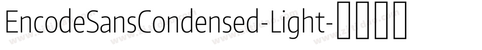 EncodeSansCondensed-Light字体转换