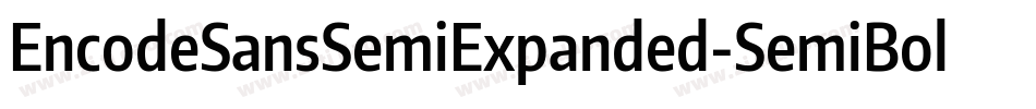 EncodeSansSemiExpanded-SemiBold字体转换