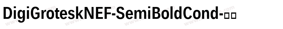 DigiGroteskNEF-SemiBoldCond字体转换