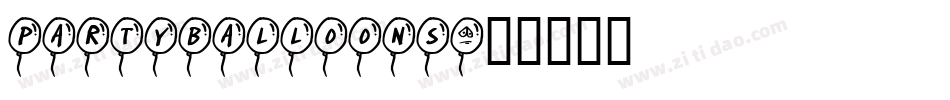 PARTYBALLOONS字体转换