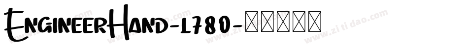 EngineerHand-l780字体转换
