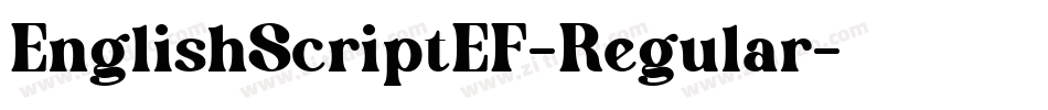 EnglishScriptEF-Regular字体转换