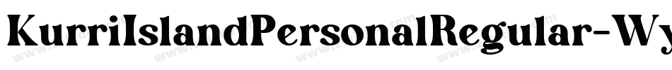 KurriIslandPersonalRegular-WyVaV字体转换