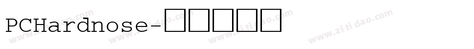 PCHardnose字体转换