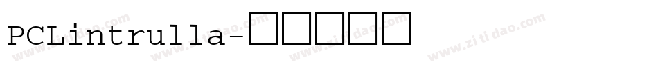 PCLintrulla字体转换