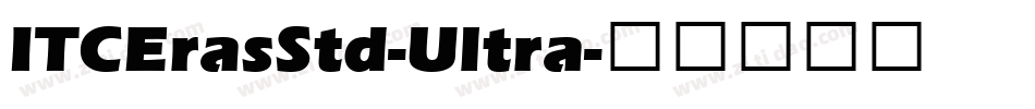 ITCErasStd-Ultra字体转换