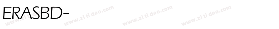 ERASBD字体转换