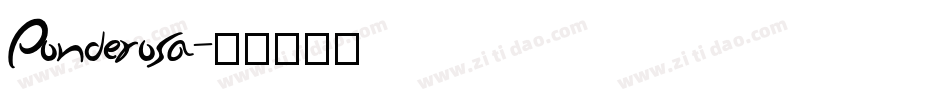 Ponderosa字体转换